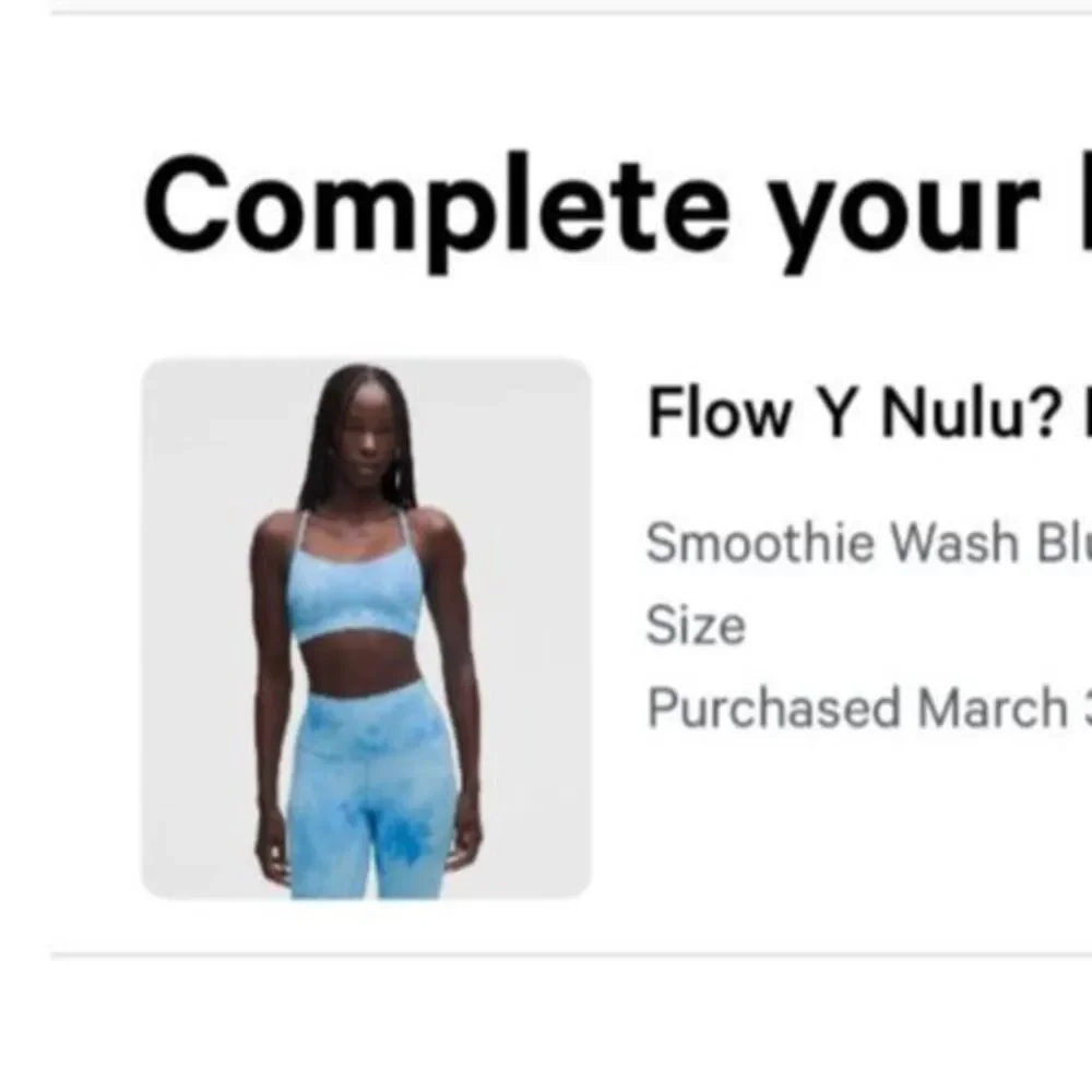 Lululemon Align No Line Short 4" | Smoothie Wash Blueberry Multi | 4 | NWT - Picture 2 of 4